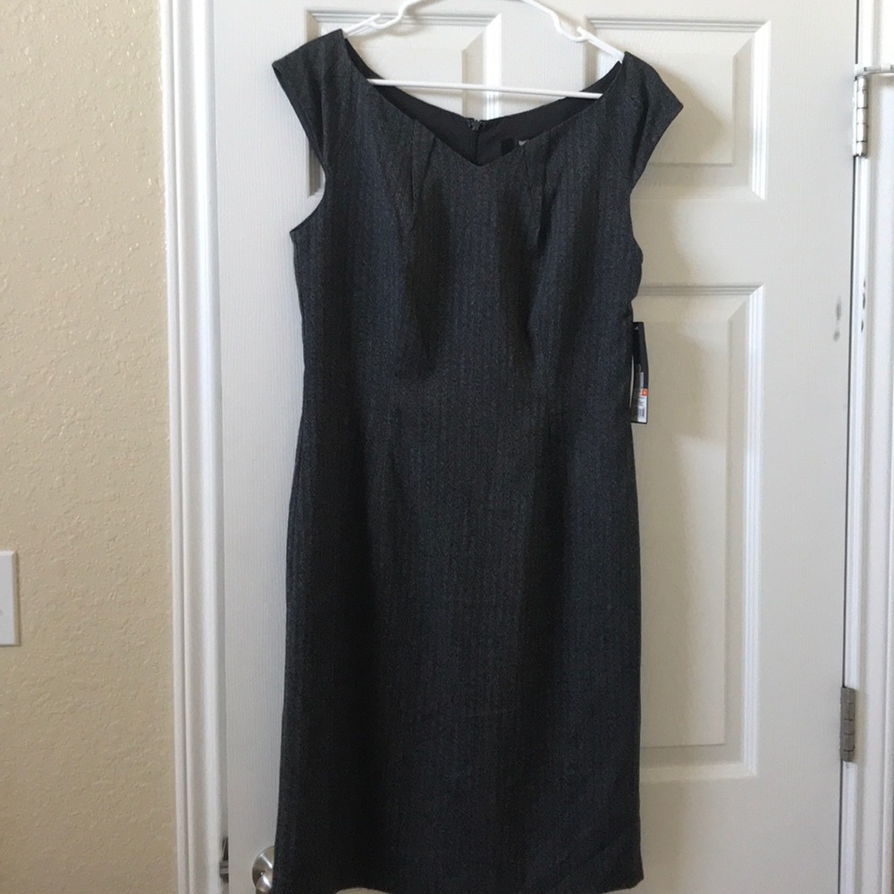 NWT! Mossimo stretch gray herringbone dress
